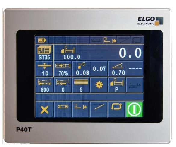 Germany Elgo P40 T touch screen hydraulic 6m sheet Metal Shears controller